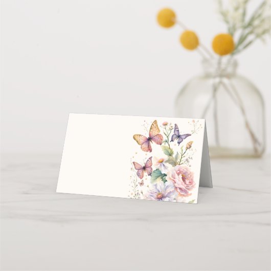 Levenslang van Vlinders bloemenvlees vrijgezellenf Plaatskaartje (Achterkant)