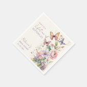 Levenslang van Vlinders bloemenvlees vrijgezellenf Servet (Hoek)