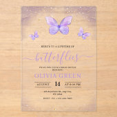 Levenslang van Vlinders Bruids Douche Uitnodiging (Voorkant)