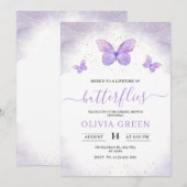 Levenslang van Vlinders Bruids Douche Uitnodiging (Voorkant / Achterkant)