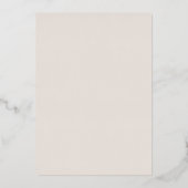 Levenslang van Vlinders Gold Garden Vrijgezellenfe Folie Uitnodiging (Achterkant)