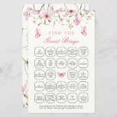 Levenslang van Vlinders Vind de Gast Bingo Game (Voorkant / Achterkant)