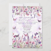 Levenslang van Vlinders Wildbloemen Vrijgezellenfe Kaart (Voorkant)