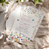 Levenslang van Vlinders Wildbloemen Vrijgezellenfe Kaart