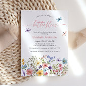 Levenslang van Vlinders Wildbloemen Vrijgezellenfe Kaart