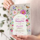 Levenslang van Vlinders Wildflower Vrijgezellenfee Kaart