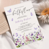 Levenslang van Vlinders Wildflower Vrijgezellenfee Kaart