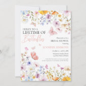 Levenslang van Vlinders Wildflower Vrijgezellenfee Kaart (Voorkant)