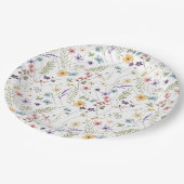 Levenslang van Vlinders Wildflower Vrijgezellenfee Papieren Bordje (Gekanteld)