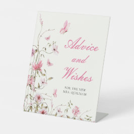 Levenslang vlinderadvies wenst Vrijgezellenfeest Reclamebord Met Voetstuk