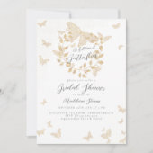 Levenslang Vlinders Goud Eucalyptus Vrijgezellenfe Kaart (Voorkant)