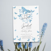 Levenslang Vlinders Iets Blauw Vrijgezellenfeest Kaart