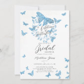 Levenslang Vlinders Iets Blauw Vrijgezellenfeest Kaart (Voorkant)