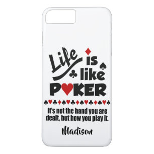 Levenslang zoals de douanenaam van de Poker telefo Case-Mate iPhone Case
