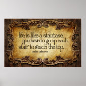 Levenslang zoals Inspirerend Poster in trappen (Voorkant)