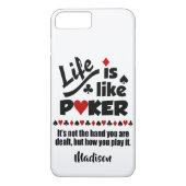 Levenslang zoals Poker aangepaste telefoonnummers Case-Mate iPhone Case (Achterkant)