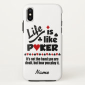 Levenslang zoals Poker aangepaste telefoonnummers Case-Mate iPhone Case (Achterkant)