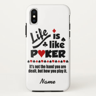 Levenslang zoals Poker aangepaste telefoonnummers Case-Mate iPhone Case