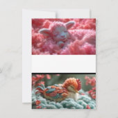 Levenslange Belofte: Droomachtige Teddybeer Huweli Kaart (Achterkant)