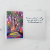 Levenslange jubileum met aangepaste tekst kaart (Binnen)