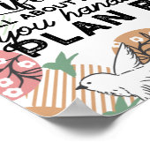 Levenslange offertes en Geometrische lentepatroon  Poster (Hoek)