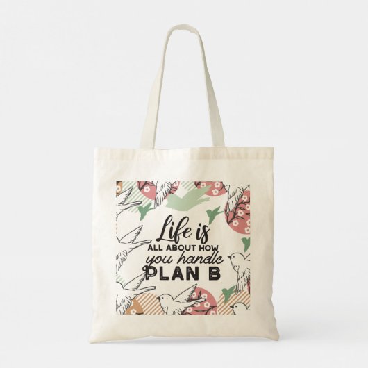 Levenslange offertes en Geometrische lentepatroon  Tote Bag (Achterkant)