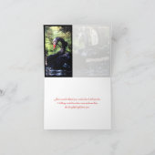 Levenslange vrienden Zwarte zwanen bedankkaart (Binnen)