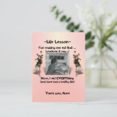 Levenslessen #3 briefkaart (Staand voorkant)