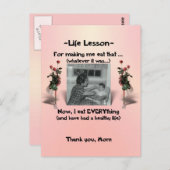 Levenslessen #3 briefkaart (Voorkant / Achterkant)