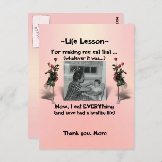 Levenslessen #3 briefkaart (Voorkant / Achterkant)