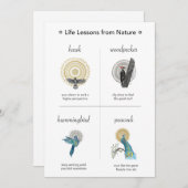 Levenslessen van Natuur Grote platte Kaart (Voorkant / Achterkant)