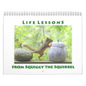 Levenslessen van Squiggy the Squirrel Calendar Kalender (Hoes)
