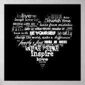 levensliefde en geluk poster (Voorkant)