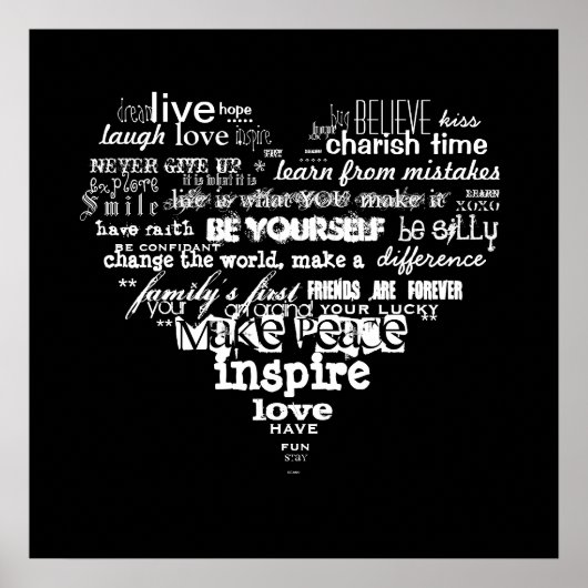 levensliefde en geluk poster (Voorkant)