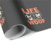 Levensliefde Woef Hond Liefhebber Cadeaupapier (Rol Hoek)