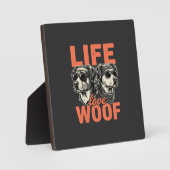 Levensliefde Woef Hond Liefhebber Fotoplaat (Voorkant)