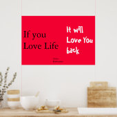 levensliefhebber poster (Keuken)