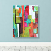 Levenslijn 11 x 14 verpakt Canvas Afdruk (Insitu (Houten vloer))