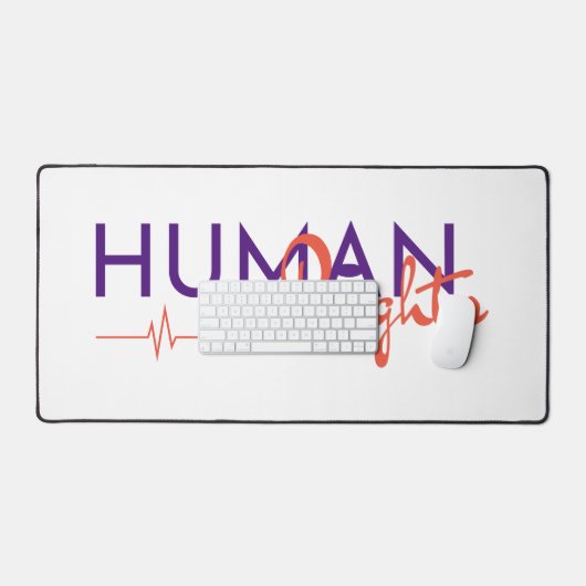 Levenslijn van de mensenrechten bureaumat (Keyboard & Muis)