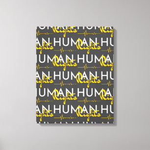 Levenslijn van de mensenrechten canvas afdruk