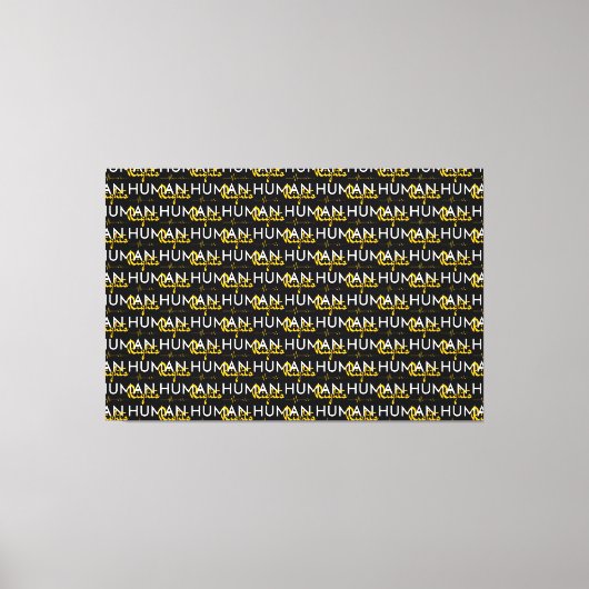 Levenslijn van de mensenrechten canvas afdruk (Voorkant)