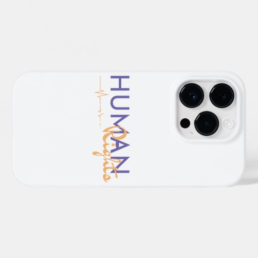 Levenslijn van de mensenrechten Case-Mate iPhone case (Achterkant (horizontaal))