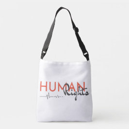 Levenslijn van de mensenrechten crossbody tas