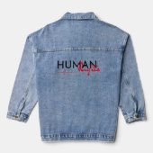 Levenslijn van de mensenrechten denim jacket (Achterkant)