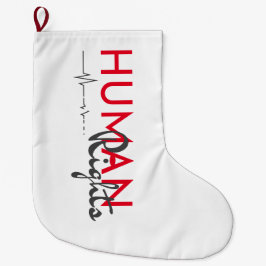 Levenslijn van de mensenrechten grote kerstsok