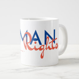 Levenslijn van de mensenrechten grote koffiekop