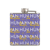 Levenslijn van de mensenrechten heupfles (Achterkant)