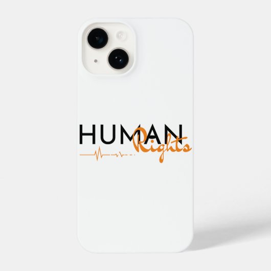 Levenslijn van de mensenrechten iPhone hoesje (Achterkant)