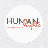 Levenslijn van de mensenrechten labels (Design 1)