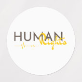 Levenslijn van de mensenrechten labels (Design 2)